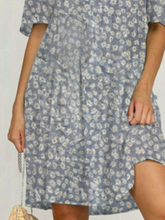 Plus size Daisy Short Sleeve Casual Dresses